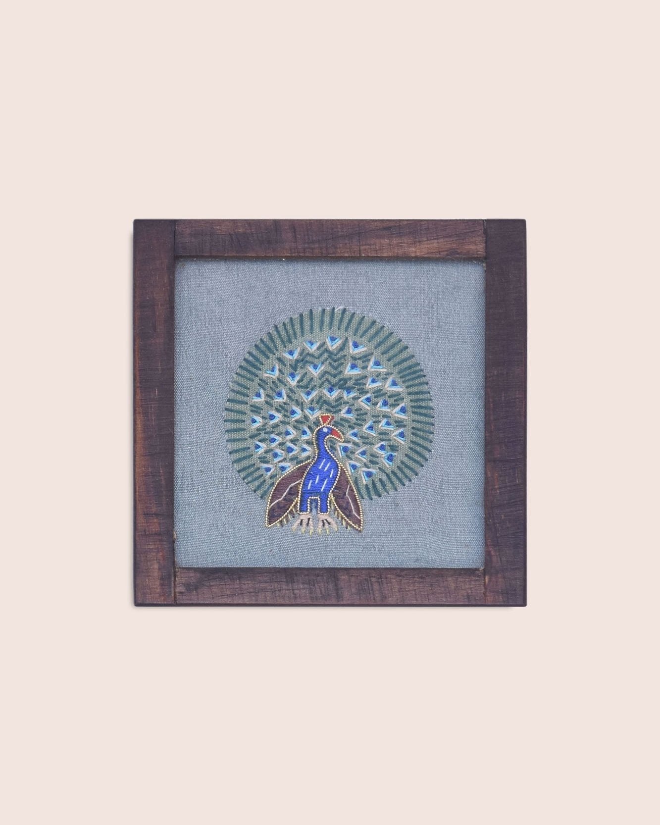 Dancing Peacock Coasters - Set of 2