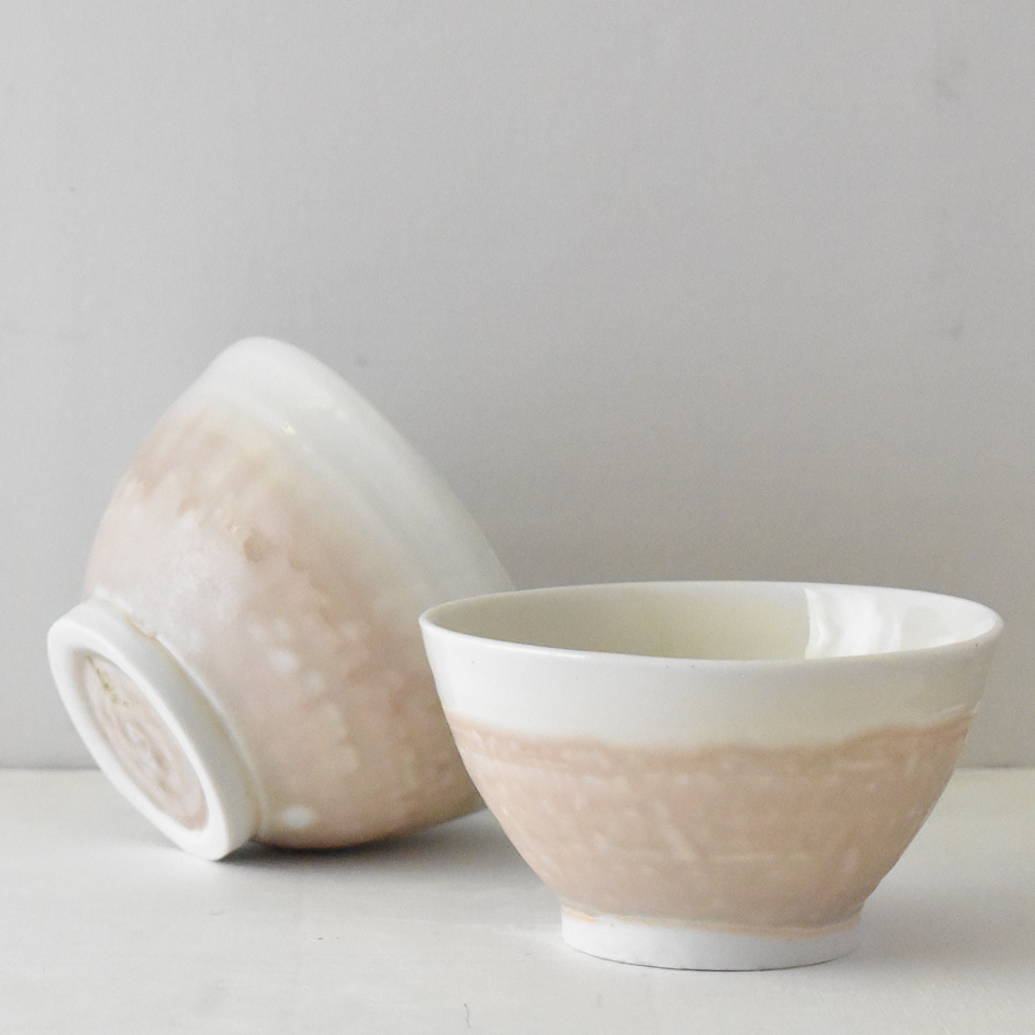 A Soft Blush - Porcelain Rice Bowl Set