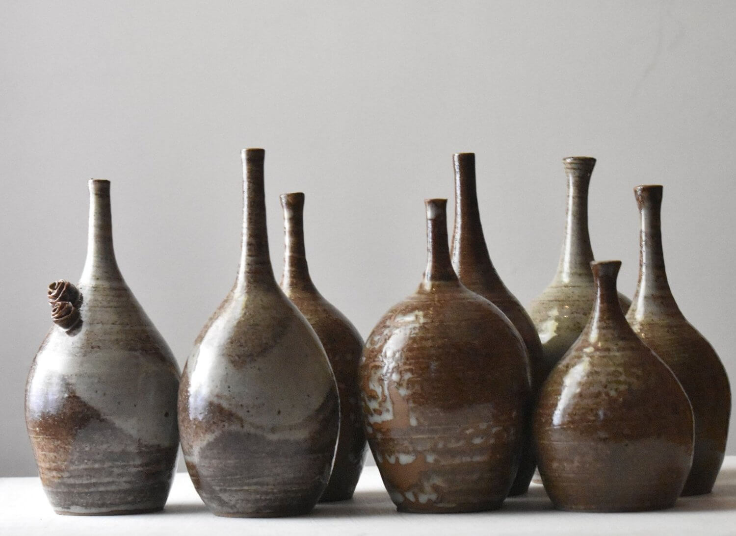 An Earthly Life - Stoneware Vase Installation