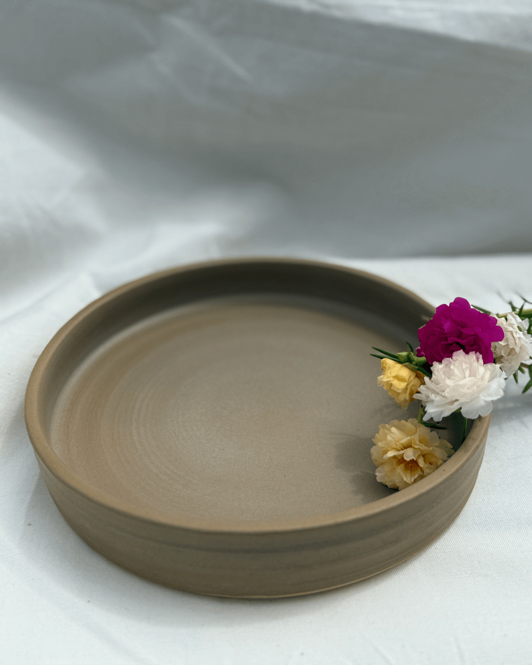 Brown Appetizer Plate