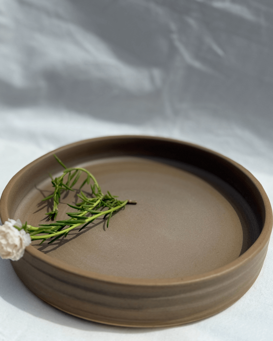 Brown Appetizer Plate