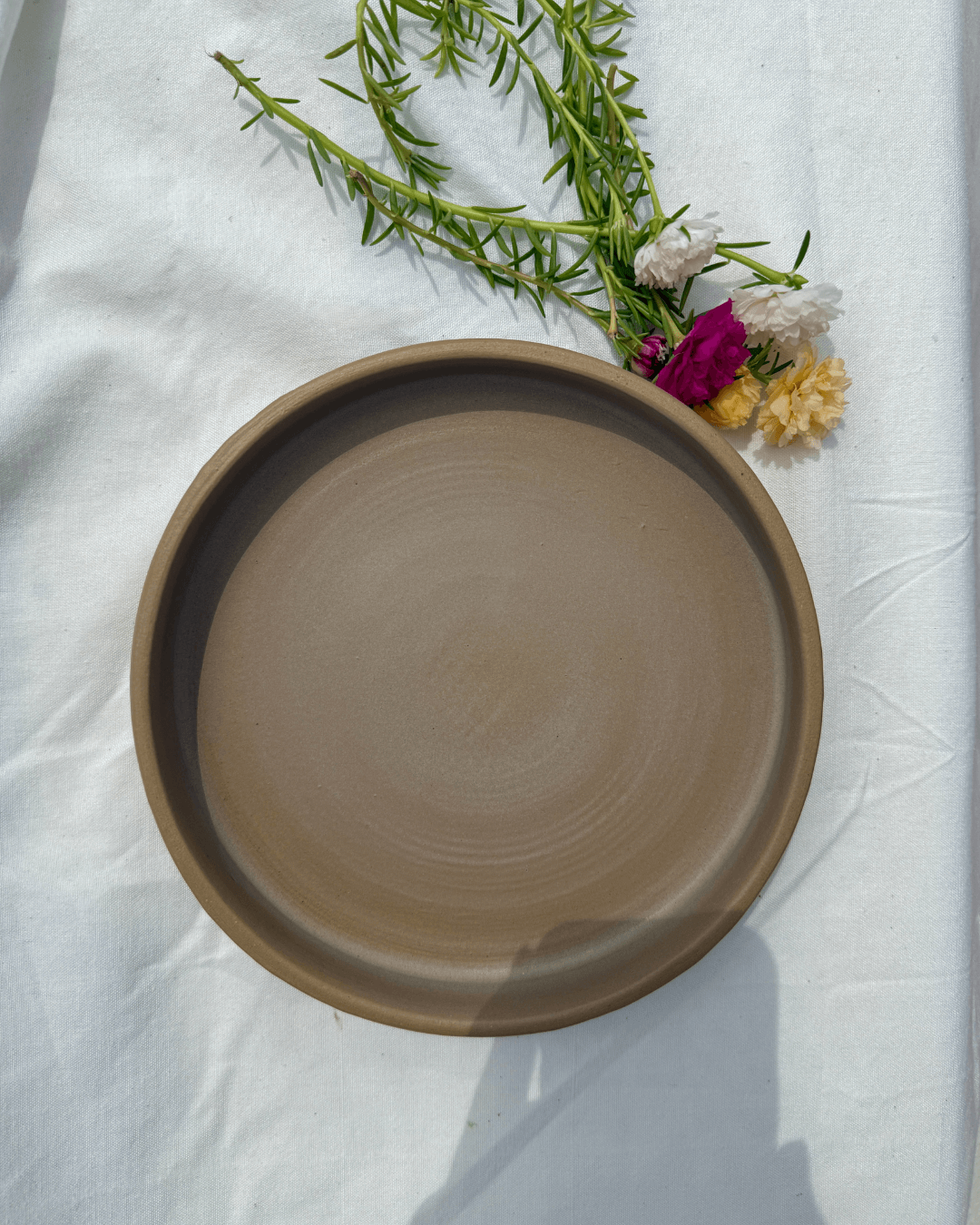 Brown Appetizer Plate