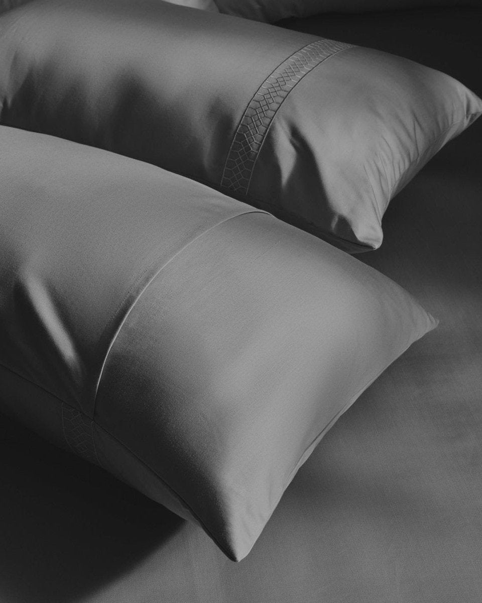 Ash Satin Bedsheet Set
