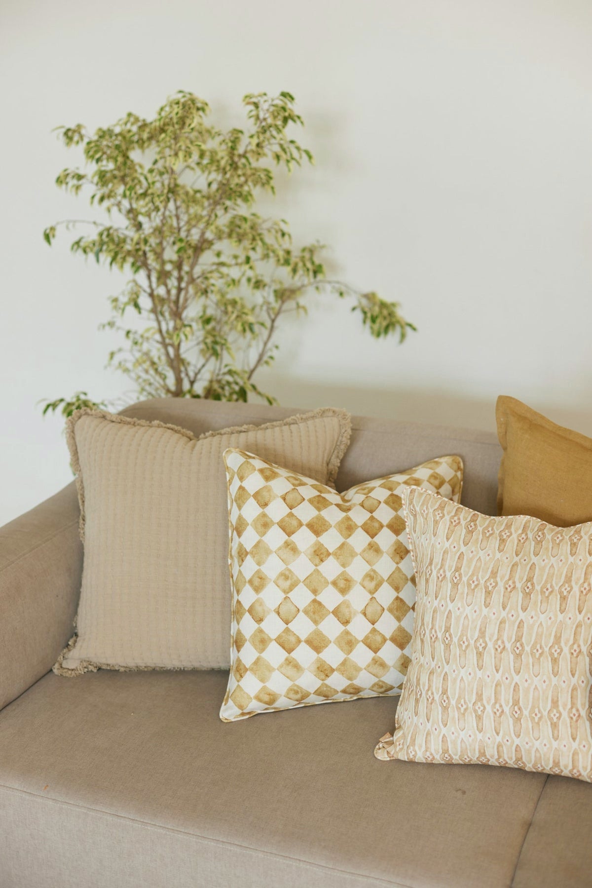 Trail Beige Cushion Cover