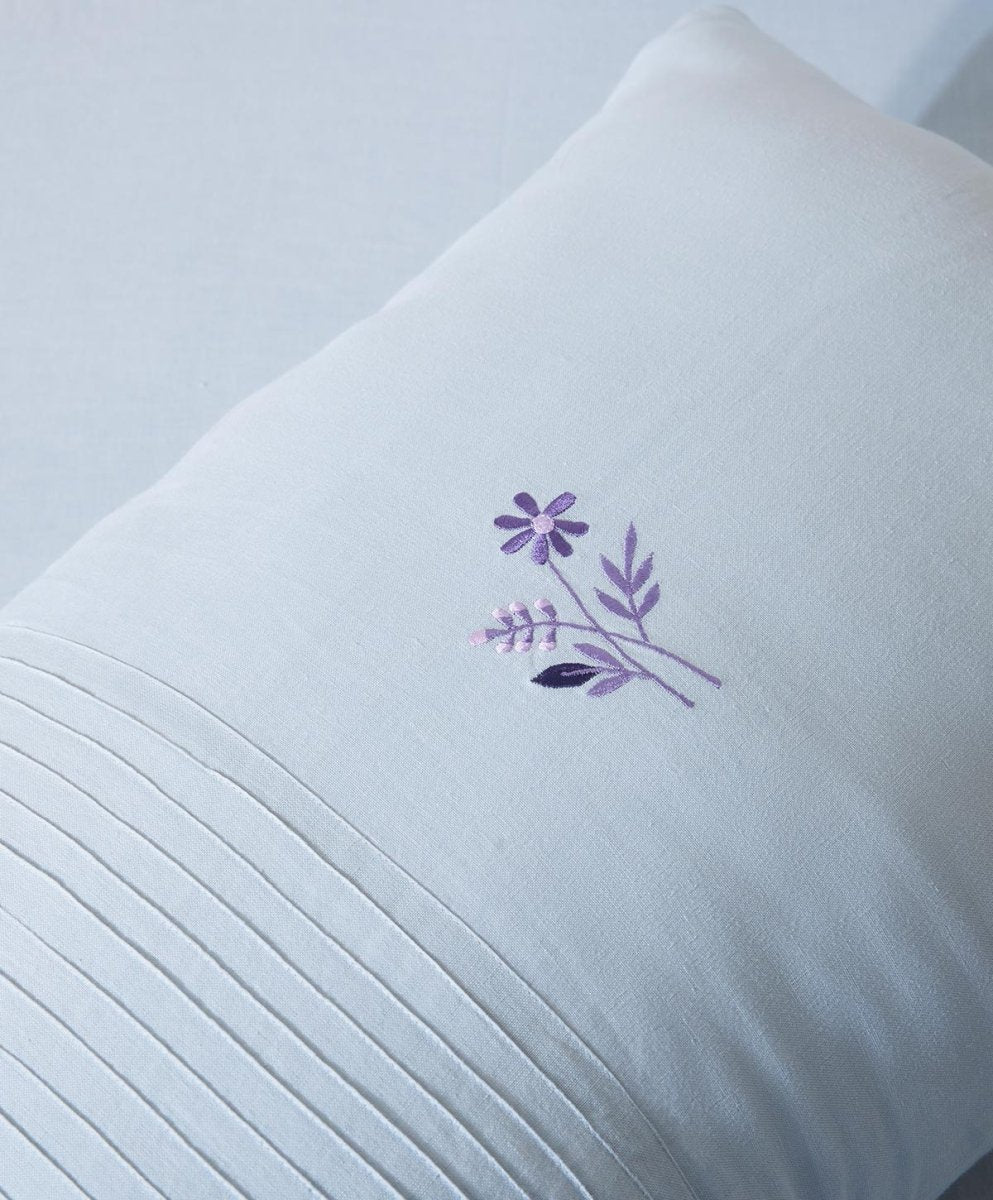 Vintage Vine Slate Linen Bedsheet Set