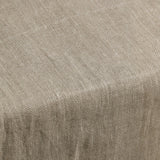 Herringbone Oatmeal Linen Table Cover