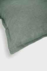 Herringbone Duck Egg Linen Cushion Cover