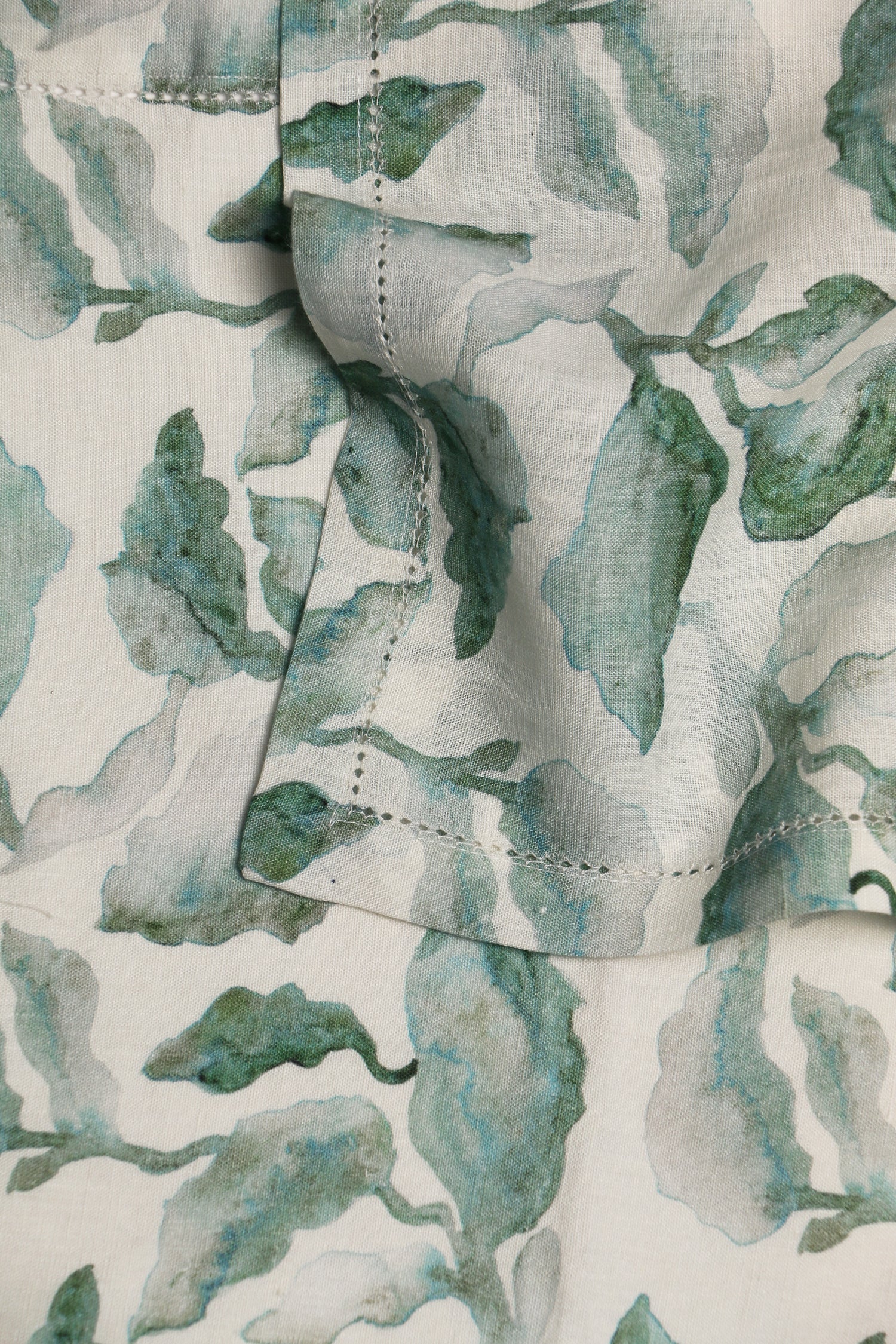 Cascade Teal Linen Table Napkins