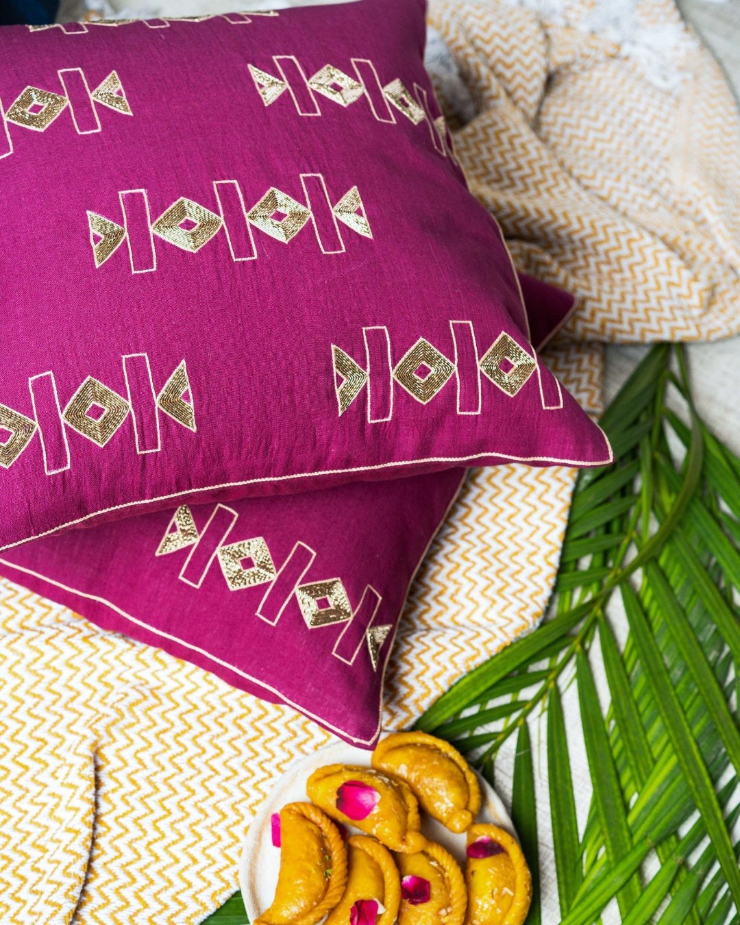 Isorropía asterión Handwoven Cushion Cover 5