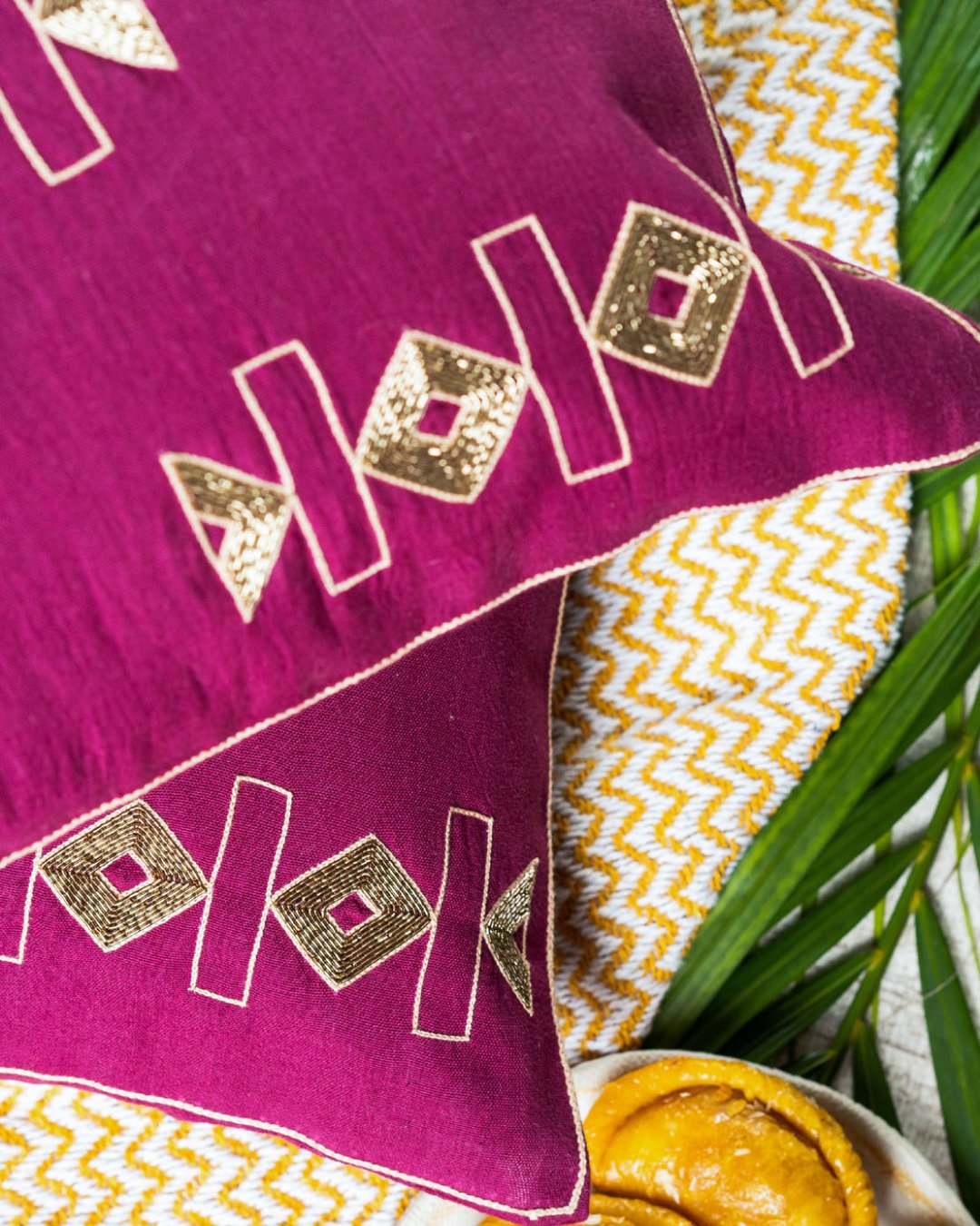Isorropía asterión Handwoven Cushion Cover 6