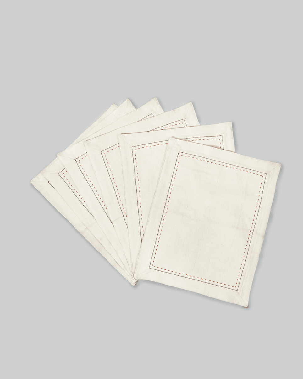 Üzvi - Table Mats - Set Of 6 Pcs - Veaves