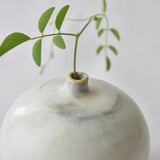 Snowy Owl- Porcelain Bud Vase