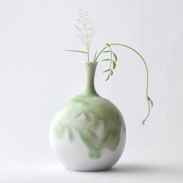 Thulir- First Leaf- Porcelain Vase
