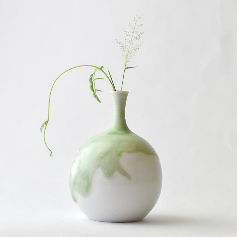 Thulir- First Leaf- Porcelain Vase