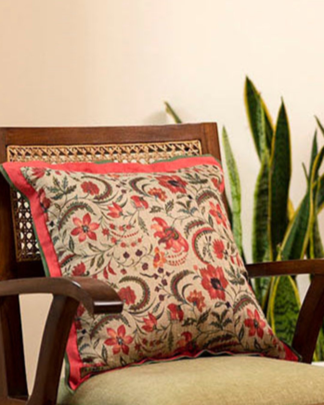 Victorian Garden - Handwoven Cushion Cover 3