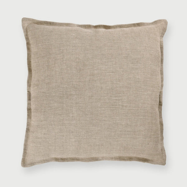 Herringbone Oatmeal Linen Cushion Cover