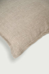 Herringbone Oatmeal Linen Cushion Cover