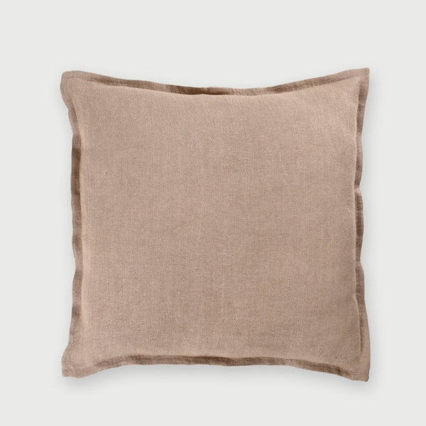 Herringbone Blush Linen Cushion Cover