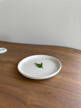 White ceramic plate 