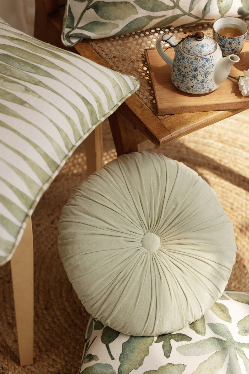 Cuddle Pistachio Round Cushion