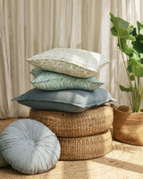 Speckle Teal Linen Cushion Cover