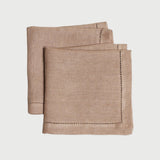 Herringbone Blush Linen Table Napkins