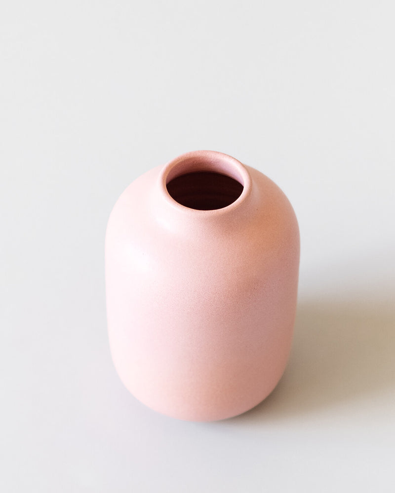 pink flower vase