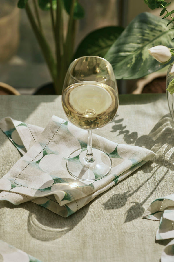 Cove Teal Linen Table Napkins